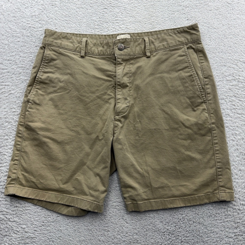 Flint and Tinder 365 Chino Shorts Khaki Tan Mens 32 Cotton Stretch